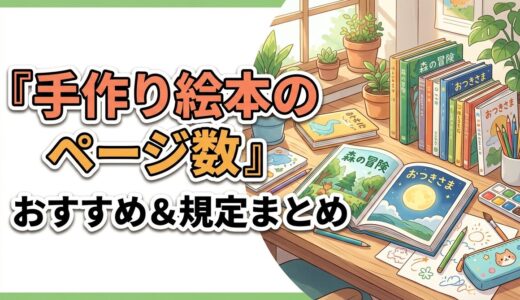 【絵本を手作りしたい人必見】おすすめの絵本のページ数と市販・コンクールの規定まとめ
