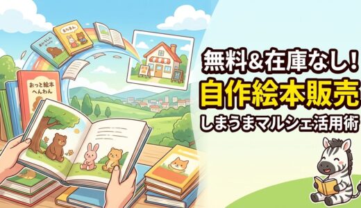 【完全無料】しまうまマルシェで自作絵本を在庫なし販売する方法