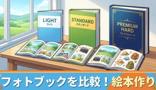【違いを比較】しまうまプリントのライト・スタンダード・プレミアムハード｜実物写真あり