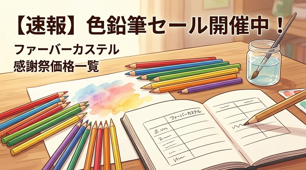【速報】ファーバーカステル色鉛筆のプライム感謝祭セール価格一覧