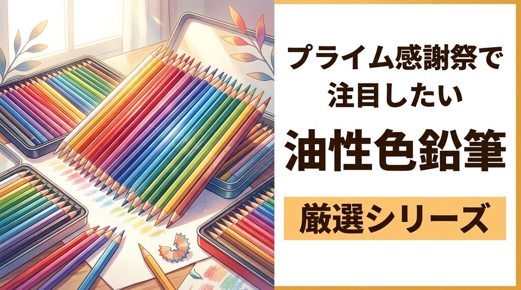 プライム感謝祭で注目したい油性色鉛筆シリーズ