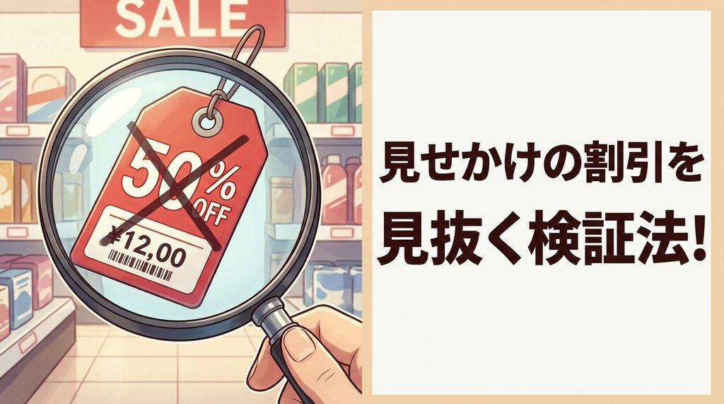 今回のセールは本当に安い？「見せかけの割引」を見抜く検証法